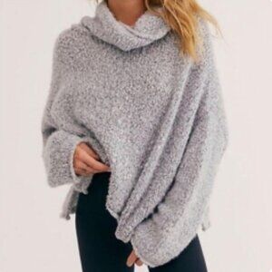 Free People BFF Grey Cowl Neck Sweater – Size XS